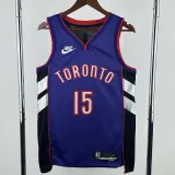 2024-25 Raptors CARTER #15 Purple Retro Top Quality Hot Pressing NBA Jersey