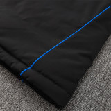 2024-25 RMA Black Hooded Windbreaker Fabric Cotton Coat #G212