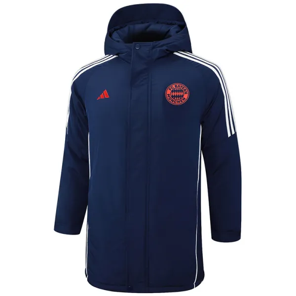2024-25 Bayern Royal Blue Hooded Windbreaker Fabric Cotton Coat #G199(红标)