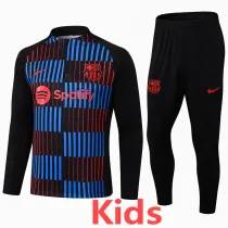 2024-25 BAR Red blue Kids Half Pull Tracksuit (童装)(半拉链)