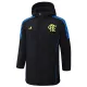 2024-25 Flamengo Black Hooded Windbreaker Fabric Cotton Coat #G207