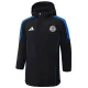 2024-25 Bayern Black Hooded Windbreaker Fabric Cotton Coat #G209