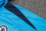 2024-25 CHE Lake blue Hoodie Half Pull Tracksuit #F606半拉连帽