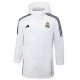 2024-25 RMA White Hooded Windbreaker Fabric Cotton Coat #G209(彩标)