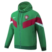 2024-25 Portugal Green Windbreaker (High Quality)球员