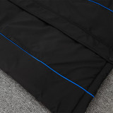 2024-25 RMA Black Hooded Windbreaker Fabric Cotton Coat #G212