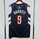 2024-25 Raptors BARRETT #9 Purple Retro Top Quality Hot Pressing NBA Jersey