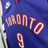 2024-25 Raptors BARRETT #9 Purple Retro Top Quality Hot Pressing NBA Jersey