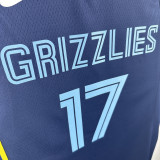 2022-23 Grizzlies KAWAMURA #17 Royal blue Top Quality Hot Pressing NBA Jersey