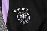 2024-25 Germany Black Hoodie Half Pull Tracksuit #F595半拉连帽