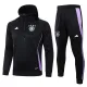 2024-25 Germany Black Hoodie Half Pull Tracksuit #F595半拉连帽