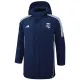 2024-25 RMA Royal Blue Hooded Windbreaker Fabric Cotton Coat #G211(白标)