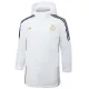 2024-25 RMA White Hooded Windbreaker Fabric Cotton Coat #G208(金标)