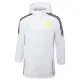 2024-25 Flamengo White Hooded Windbreaker Fabric Cotton Coat #G204(黄标)