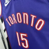 2024-25 Raptors CARTER #15 Purple Retro Top Quality Hot Pressing NBA Jersey