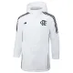 2024-25 Flamengo White Hooded Windbreaker Fabric Cotton Coat #G205(黑标)