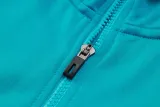 2024-25 PSG Lake blue Hoodie Half Pull Tracksuit #F599半拉连帽