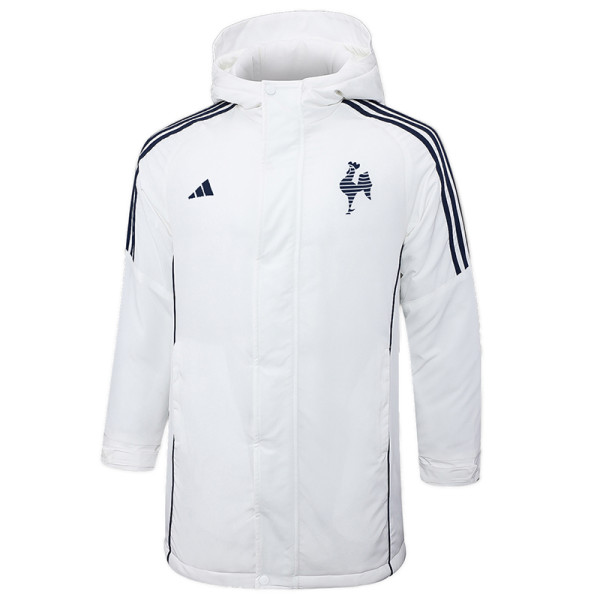 2024-25 Atletico Mineiro White Hooded Windbreaker Fabric Cotton Coat #G216