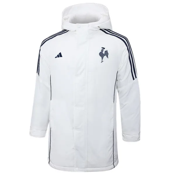 2024-25 Atletico Mineiro White Hooded Windbreaker Fabric Cotton Coat #G216