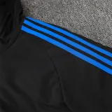 2024-25  Man Utd Black Hooded Windbreaker Fabric Cotton Coat #G221