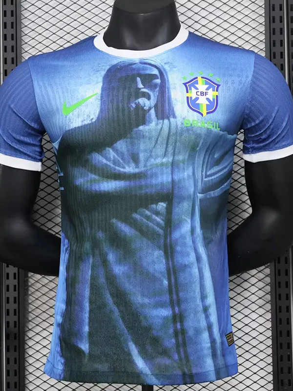 2024-25 Brazil Blue Special Edition Player Version Soccer Jersey *绿标