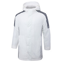 2024-25 White Hooded Windbreaker Fabric Cotton Coat #G228光板