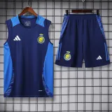 2024-25 AL-Nassr Royal Blue Tank top and shorts suit