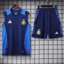 2024-25 AL-Nassr Royal Blue Tank top and shorts suit