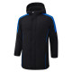 2024-25 Black Hooded Windbreaker Fabric Cotton Coat #G229光板