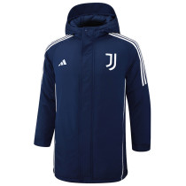 2024-25 JUV Royal Blue Hooded Windbreaker Fabric Cotton Coat #G226