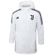 2024-25 JUV White Hooded Windbreaker Fabric Cotton Coat #G225