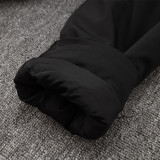 2024-25 Spain Black Hooded Windbreaker Fabric Cotton Coat #G233