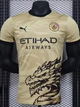 2024-25 Man City Yellow Special Edition Player Version Soccer Jersey