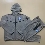 2024-25 INT Grey Hoodie Jacket Tracksuit #F579