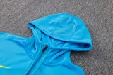 2024-25 Brazil Lake blue Hoodie Jacket Tracksuit #F560