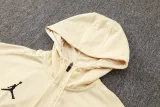 2024-25 PSG Jordan Khaki Hoodie Jacket Tracksuit #F563