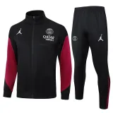 2024-25 PSG Jordan Black Jacket Tracksuit #A766