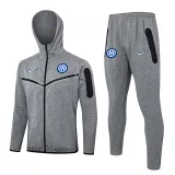2024-25 INT Grey Hoodie Jacket Tracksuit #F579