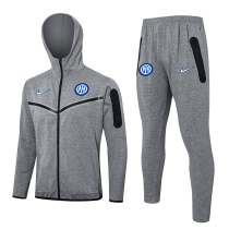 2024-25 INT Grey Hoodie Jacket Tracksuit #F579