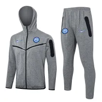 2024-25 INT Grey Hoodie Jacket Tracksuit #F579