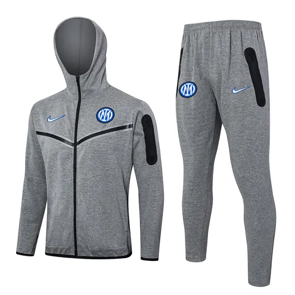 2024-25 INT Grey Hoodie Jacket Tracksuit #F579