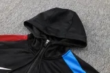 2024-25 BAR Black Hoodie Half Pull Tracksuit #F562半拉连帽