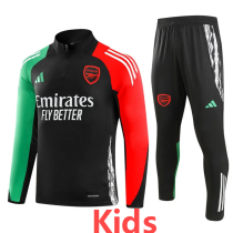 2024-25 ARS Black Kids Half Pull Tracksuit (童装)(半拉链)