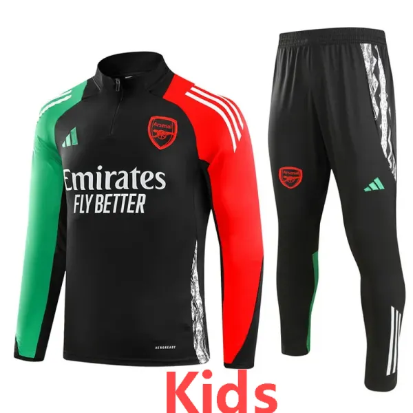 2024-25 ARS Black Kids Half Pull Tracksuit (童装)(半拉链)