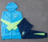 2024-25 Brazil Lake blue Hoodie Jacket Tracksuit #F560