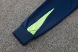 2024-25 Brazil Lake blue Hoodie Half Pull Tracksuit #F567半拉连帽