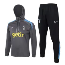 2024-25 TOT Dark gray Hoodie Half Pull Tracksuit #F566半拉连帽