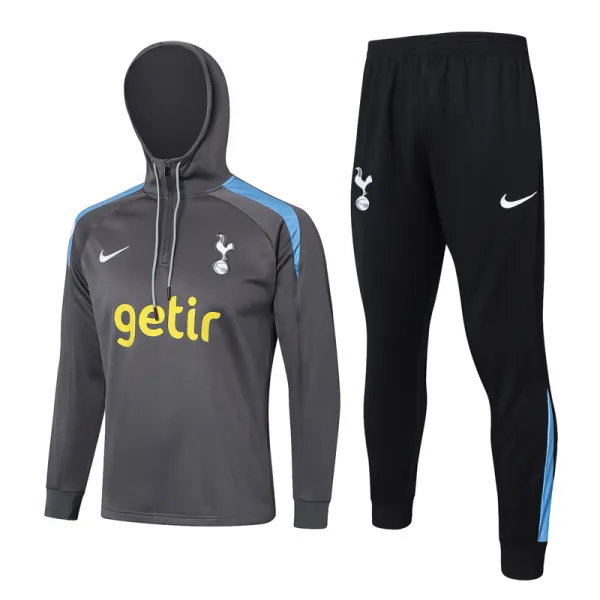 2024-25 TOT Dark gray Hoodie Half Pull Tracksuit #F566半拉连帽