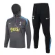 2024-25 TOT Dark gray Hoodie Half Pull Tracksuit #F566半拉连帽
