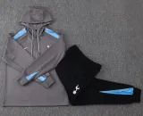 2024-25 TOT Dark gray Hoodie Half Pull Tracksuit #F566半拉连帽